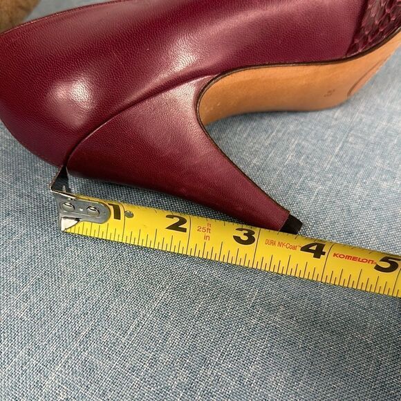 Cole Haan Burgundy Leather Pumps Size 9 B - Picture 8 of 9